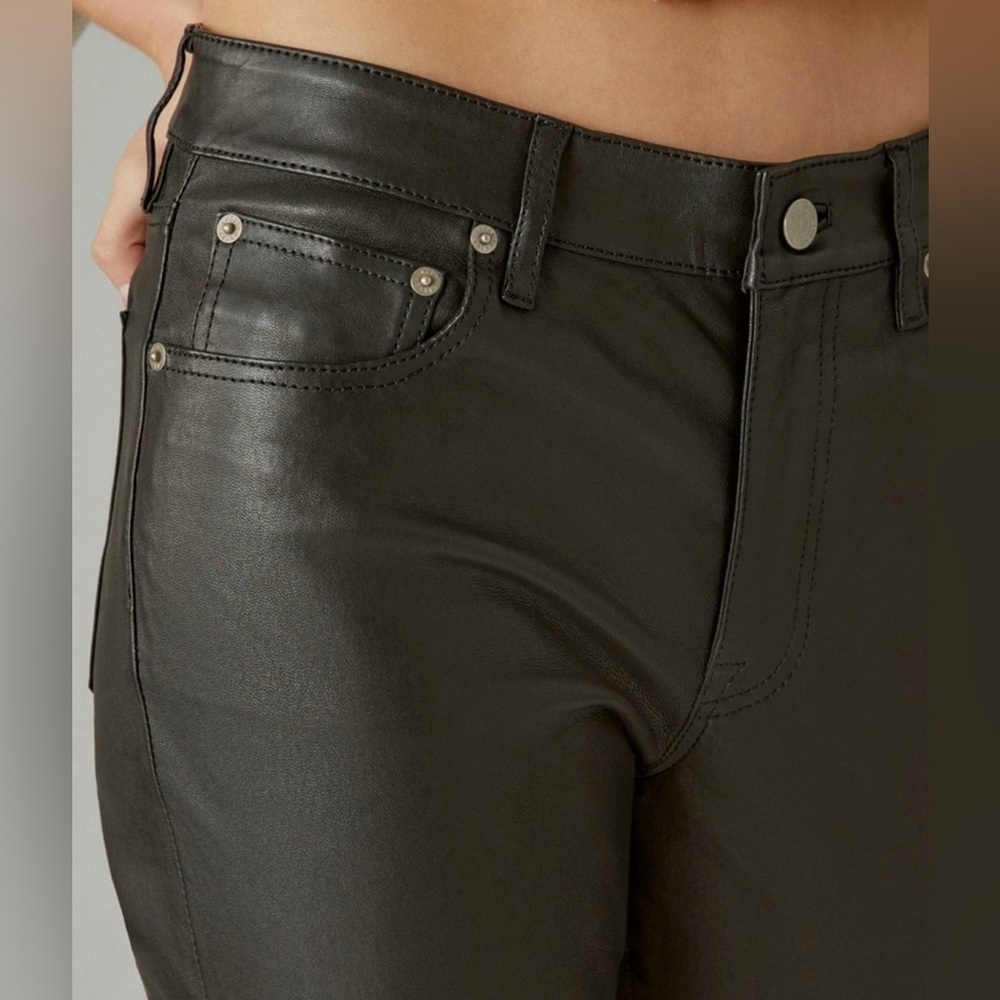 Fat Face vegan leather pants